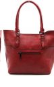 Torebka damska 3395 shopper bordo